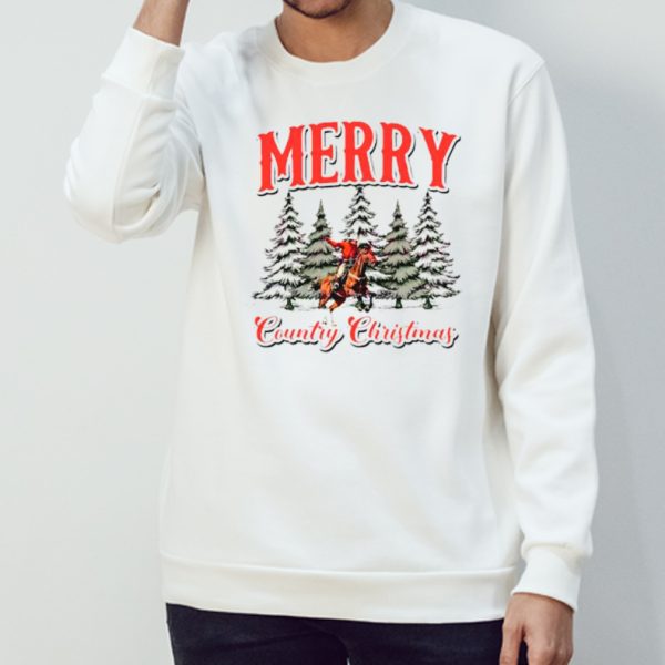 Cowboy merry country Christmas shirt