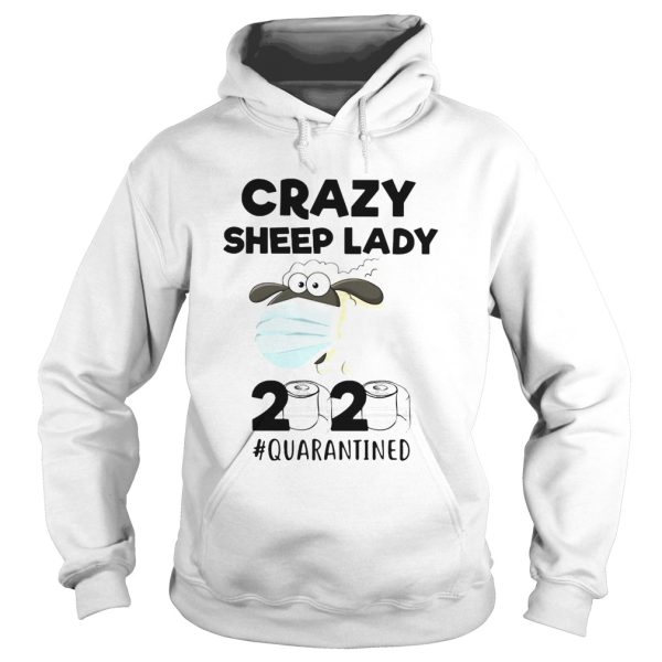 Crazy Sheep lady mask 2020 quarantined toilet paper shirt