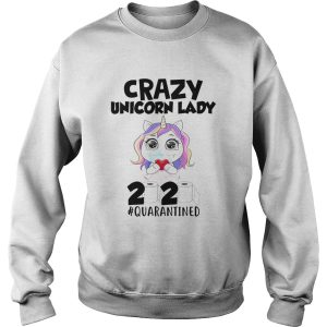 Crazy Unicorn mask lady 2020 quarantined toilet paper shirt 2