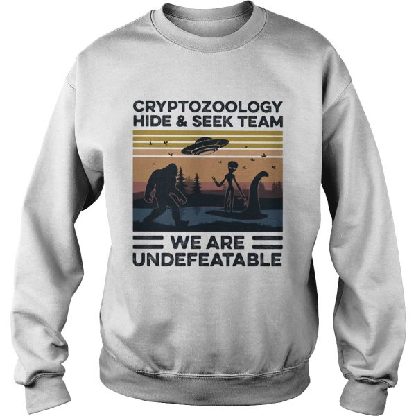 Cryptozoology hide and seek team we are undefeatable vintage shirt