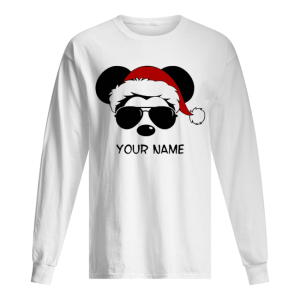 Custom Name Cool Mickey Santa Claus Christmas T Shirt