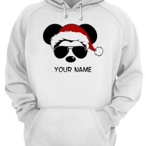 Custom Name Cool Mickey Santa Claus Christmas T Shirt 3