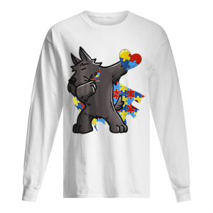 Cute Dabbing Scottie Dog Autism Awareness shirt 1