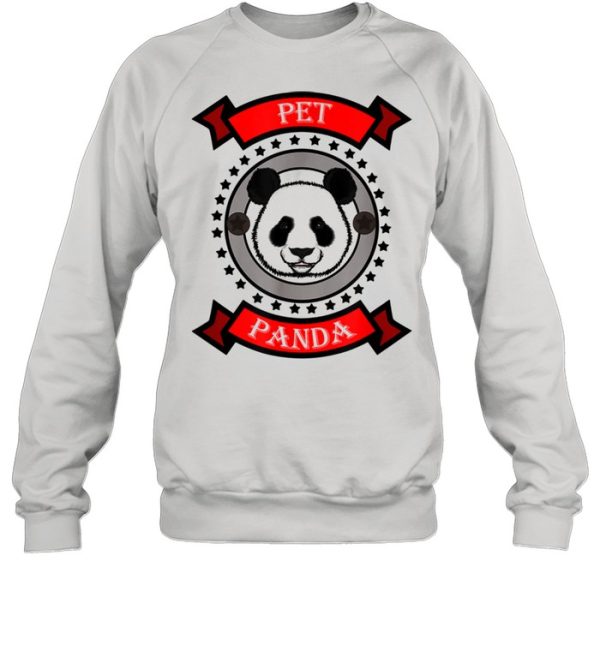 Cute Pet Panda Bear Design shirt