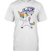 Dabbing Unicorn Mask Advocare We Build Champions Logo Coronavirus T-Shirt