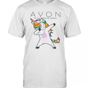 Dabbing Unicorn Mask Avon The Company For Women Logo Coronavirus T-Shirt