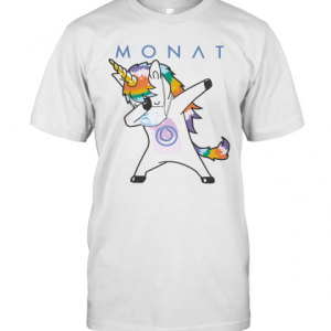 Dabbing Unicorn Mask Monat Logo Coronavirus T-Shirt