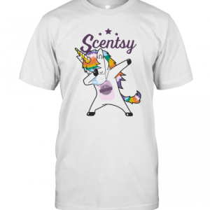 Dabbing Unicorn Mask Scentsy Logo Coronavirus T-Shirt