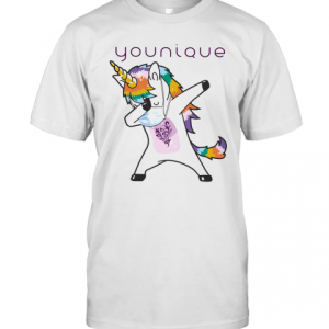 Dabbing Unicorn Mask Younique Logo Coronavirus T-Shirt