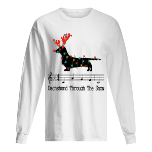 Dachshund Through The Snow Christmas Lights shirt 1