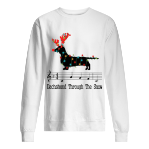 Dachshund Through The Snow Christmas Lights shirt 2