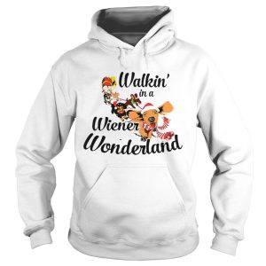 Dachshund Walkin In A Wiener Wonderland shirt 1