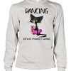 Dancing Because Murder Is Wrong Black Cat Shirt