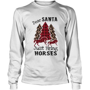 Dear Santa Just bring horses Plaid Christmas Tree shirt 2