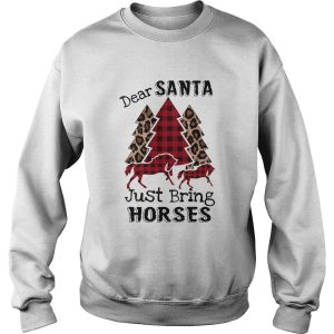 Dear Santa Just bring horses Plaid Christmas Tree shirt 3