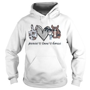 Diamond peace love horse shirt 1