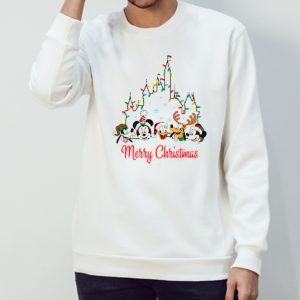 Disney friends castle funny merry Christmas shirt