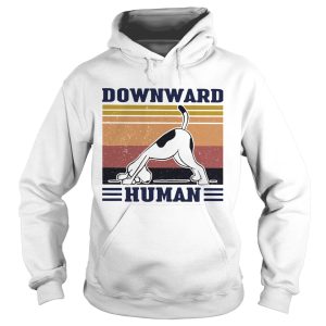 Dog Downward Human Vintage Retro shirt 1