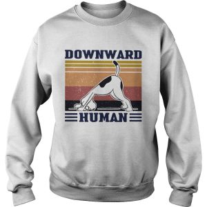 Dog Downward Human Vintage Retro shirt