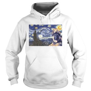 Dog K9 starry night horizontal poster Van ghost shirt