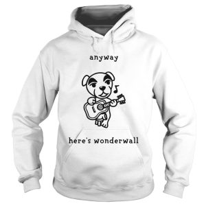 Dog playing guitar anyway heres wonderwall shirt 1