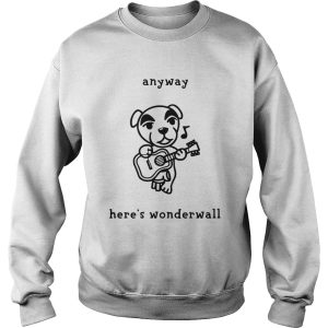 Dog playing guitar anyway heres wonderwall shirt 2