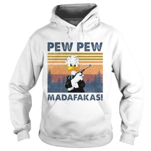 Donald duck pew pew madafakas vintage retro shirt 1