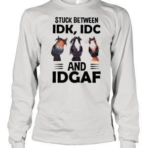 Donkeys Stuck Between Idk Idc And Idgaf Shirt