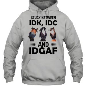 Donkeys Stuck Between Idk Idc And Idgaf Shirt 3