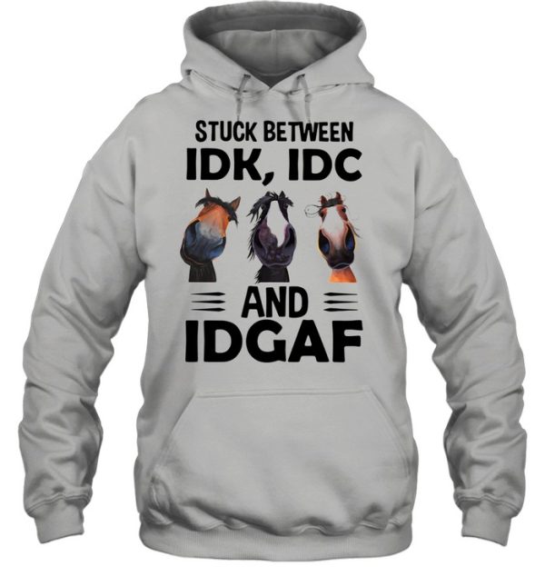 Donkeys Stuck Between Idk Idc And Idgaf Shirt