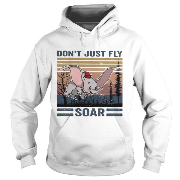 Dont just fly soar elephant vintage retro shirt