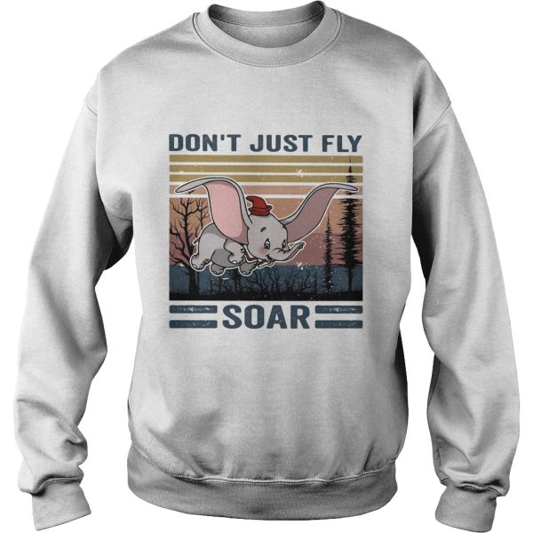 Dont just fly soar elephant vintage retro shirt