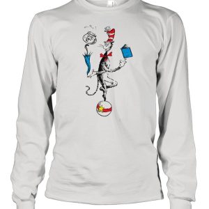 Dr Seuss The Cat In The Hat Balancing Act Raglan Baseball Shirt 1