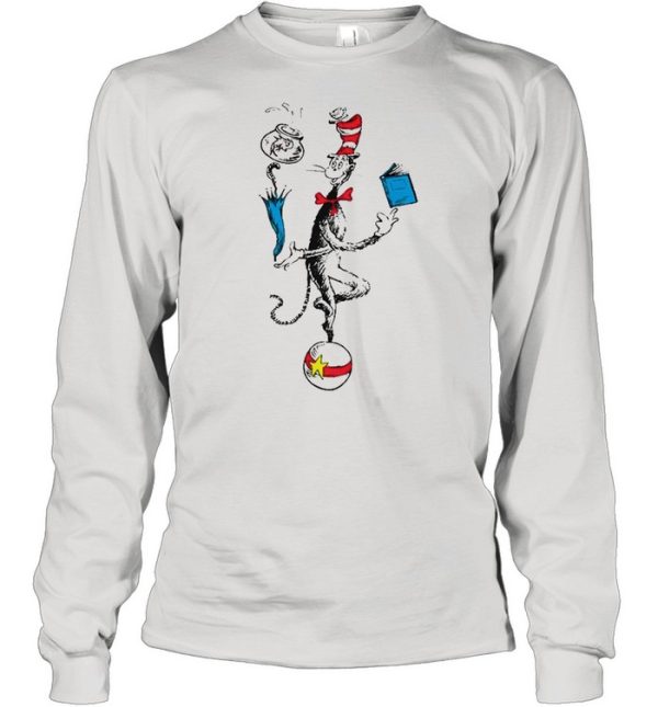 Dr. Seuss The Cat In The Hat Balancing Act Raglan Baseball Shirt