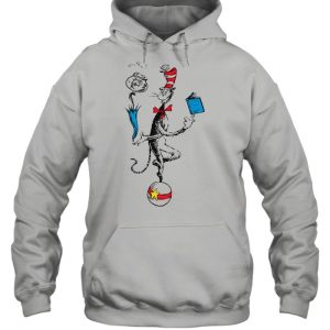 Dr Seuss The Cat In The Hat Balancing Act Raglan Baseball Shirt 3