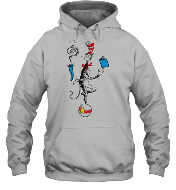 Dr. Seuss The Cat In The Hat Balancing Act Raglan Baseball Shirt