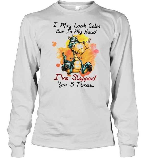 Dragon I may look calm but In my head Ive slapped you 3 times shirt