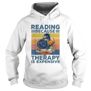 Dragon Reading Books because Therapy is expensive vintage shirt 1