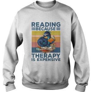 Dragon Reading Books because Therapy is expensive vintage shirt 3