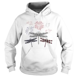 Dragonfly Firework American Flag Independence Day shirt 1