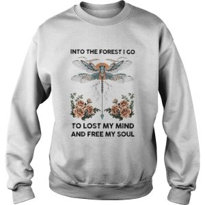 Dragonfly into the darkness we go to lose our minds and find our souls roses shirt