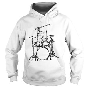 Drummer Cat Music Lover Musician Playing The Drums shirt 1