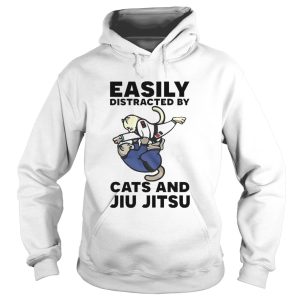 Easily Distracted By Cats And Jiu Jitsu shirt