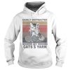 Easily Distracted By Cats And Yarn Vintage Retro shirt