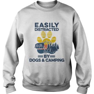 Easily Distracted By Dogs And Campers Vintage shirt