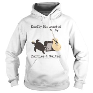 Easily Distracted By Turtles And Guitar shirt 1