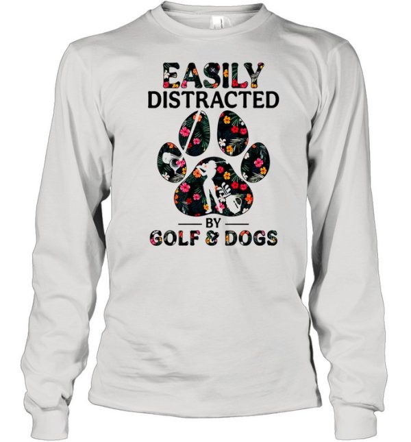 Easily distracted by solf and dogs shirt