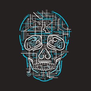 Electric Skull T shirt 2