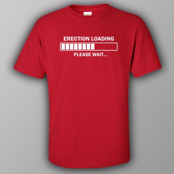 Erection loading. Please wait. – T-shirt