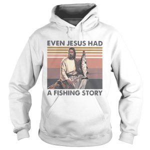 Even jesus had a fish story lines vintage retro shirt 1